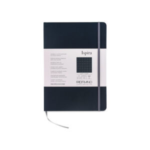 Carnet notite A5 Ispira 85 gr/m2, 96 foi, Black, punctat Fabriano, Fedrigoni
