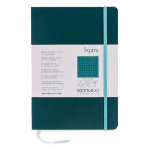 Carnet notite A5 Ispira 85 gr/m2, 96 foi, Green, punctat Fabriano, Fedrigoni