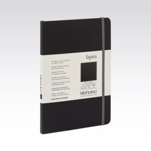 Carnet notite Ispira 85 gr/m2, 9x14cm, 96 foi, Black Fabriano, Fedrigoni