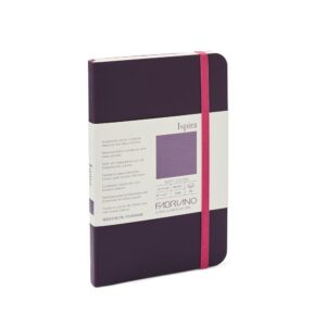 Carnet notite Ispira 85 gr/m2, 9x14cm, 96 foi, Purple Fabriano, Fedrigoni