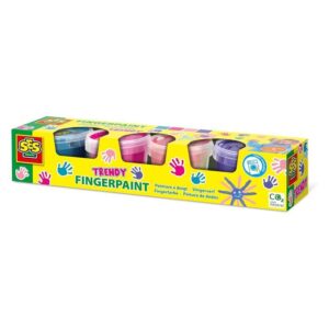 Set vopsele pentru degete 4 culori SES