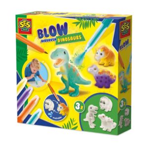 Set creativ — Desenez dinozauri cu markere cu aerograf SES