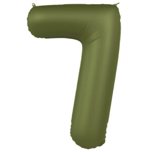 Balon Folie 86cm Cifra 7 Verde Maslin Ultra Mat Folat