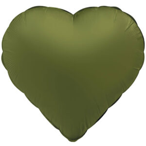 Balon Inima 45 cm Verde Maslin Ultra Mat Folat