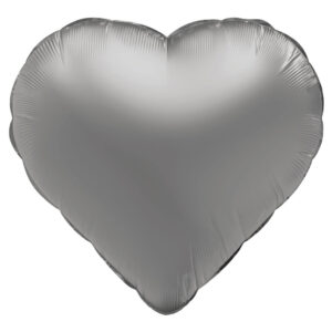 Balon Inima 45 cm Argintiu Folat