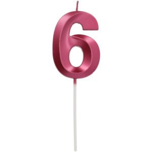 Lumanare Glamour Vibes Red Cifra 6 Folat