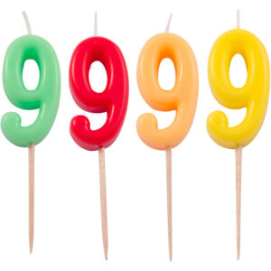 Lumanare Cifra 9 Neon in asort. Folat