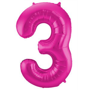 Balon Folie 86cm Magenta Cifra 3 Folat