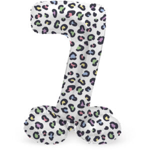 Balon Folie72cm Bright Panther Cifra 7 cu baza Folat