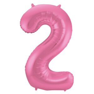 Balon Folie 86cm Matte Roz Cifra 2 Folat