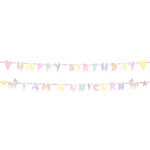 Ghirlanda Happy Birthday Unicorn Folat