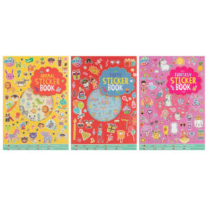 Carte cu autocolante in asort. 26x21 cm MOXY