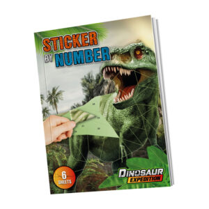 Set stickere pe numere in asort. Dino MOXY