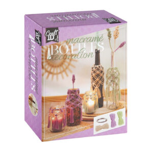 Set de creatie Macrame decorarea sticlelor cu flori ID Craft