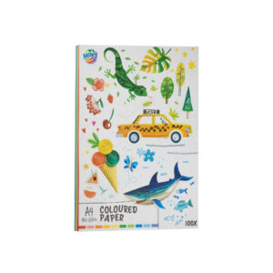 Set Hartie colorate A4 80 gsm 100 foi MOXY