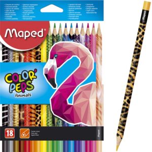 Creioane colorate MAPED Animals/18