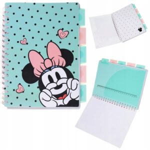 Carnet B5 spiral cu separatoare 100 foi Minnie Mouse Disney Fashion COOLPACK