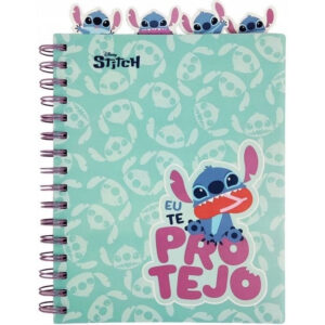 Carnet B5 spiral 100 foi cu anteturi patratele pastel Stitch Disney Fashion COOLPACK