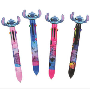 Pix cu gel multifunctional 8 culori Stitch Disney Black COOLPACK