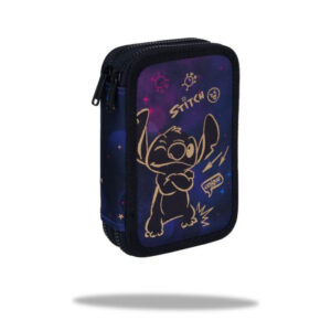 Penar echipat cu 2 compartimente Stitch Disney Gold CoolPack