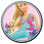 Simba papusa SL cu 2catelus 8 acc 29 cm