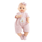 Papusa Sonia interactiva in salopeta roz 36 cm PAOLA REINA