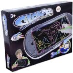 Tabla p/u desen LED cu 4 markere 34x22x3cm Dinotoys