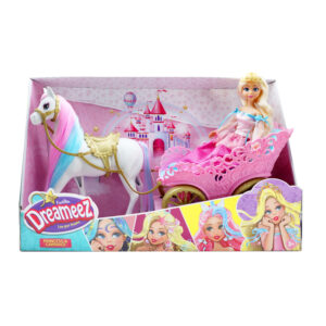 Set de joaca Papusa cu accesori Horse & Carriage FUNVILLE