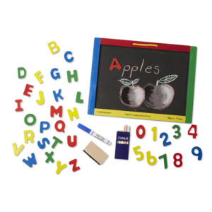Set tabla magnetica, creta, cifre si litere Melissa and Doug