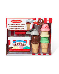 Set joc magnetice cu con de inghetata Scoop & Stack Melissa and Doug
