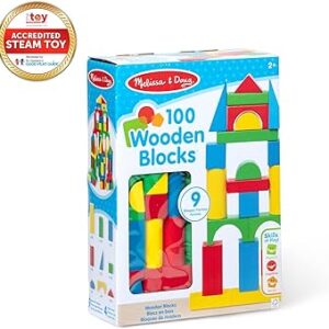 Cuburi din lemn -100 piece Melissa and Doug