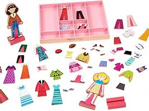 Set joc Magnetic din lemn Papusi Abby & Emma
