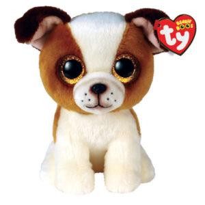 Brown white dog 15 cm