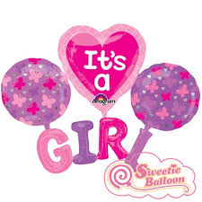 Balon Its a Girl 129cm x 101cm Anagram