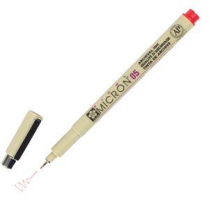 Stilou tehnic SAKURA Pigma Micron 05 Red - 0,45 mm ROYAL TALENS