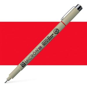 Stilou tehnic SAKURA Pigma Micron 08 Red - 0,5 mm ROYAL TALENS