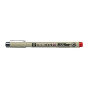 Stilou tehnic SAKURA Pigma Micron 04 Red - 0,4 mm ROYAL TALENS
