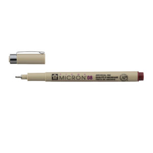Stilou tehnic SAKURA Pigma Micron 08 Burgundy - 0,5 mm ROYAL TALENS