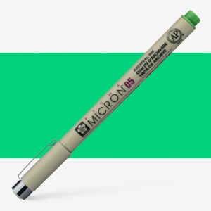 Stilou tehnic SAKURA Pigma Micron 05 Fresh Green - 0,45 mm ROYAL TALENS