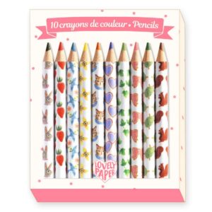 Set 10 mini creioane colorate DJECO