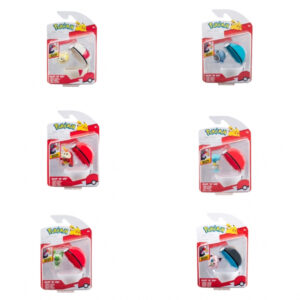 Figurina Clip and Go Poke Bal in asort. POKEMON JAZWARES