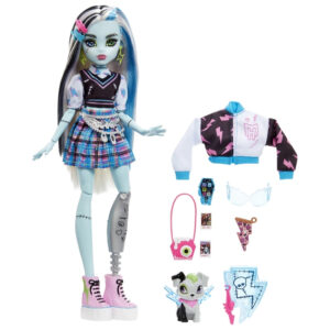 Papusa Monster High Frankie Stein Cu Animale De Companie si Accesorii MATTEL