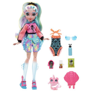 Papusa Albastra Monster High Lagoona Cu Animale De Companie si Accesorii MATTEL