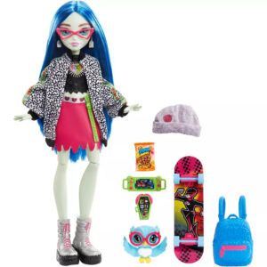 Papusa de colectie Monster High Ghoulia Yelps si accesorii MATTEL