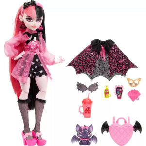 Papusa Monster High Draculaura Cu Animale De Companie si Accesorii MATTEL
