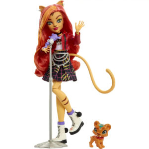 Papusa de colectie Toralei Stripe cu animale de companie si accesorii Monster High MATTEL