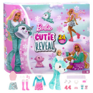 Barbie Reveal Advent Calendar cu papusa si 24 Surprise MATTEL