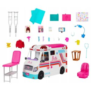 Set de joc Ambulanta si Clinica de ingrijire + accesorii MATTEL