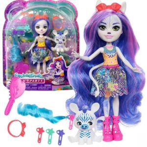 Set de joc Enchantimals - Papusa cu zebra MATTEL