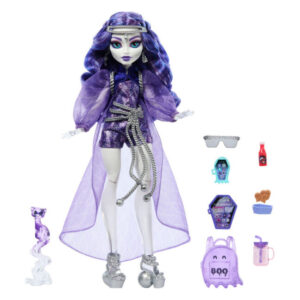 Papusa Monster High Spectra cu animale de companie si accesorii Mattel